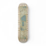 1875 Map of Central Park Poster Custom Skate Board