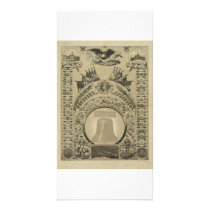 1876 Reproduction The Declaration of Independence Photo Card Template