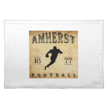 1877 Amherst Massachusetts Football Place Mats
