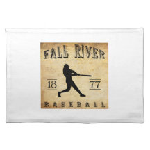 1877 Fall River Massachusetts Baseball Place Mat