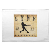 1877 Lynn Massachusetts Baseball Place Mats