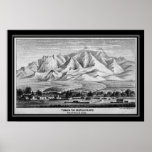 1878 Tubac and the Santa Rita Mountains poster