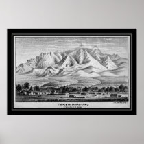 1878 Tubac and the Santa Rita Mountains poster