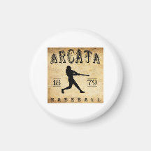 1879 Arcata California Baseball Magnet