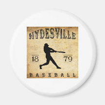 1879 Hydesville California Baseball Magnet