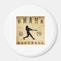 1879 Omaha Nebraska Baseball Refrigerator Magnets