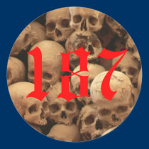 187 & SKULLS STICKER by v2dheart 187 & SKULLS STICKER