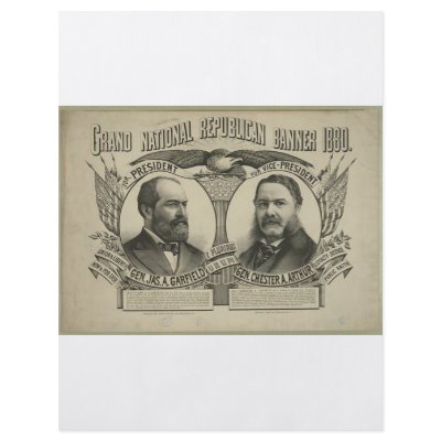 1880 Garfield - Arthur Flyer Design by JustProducts