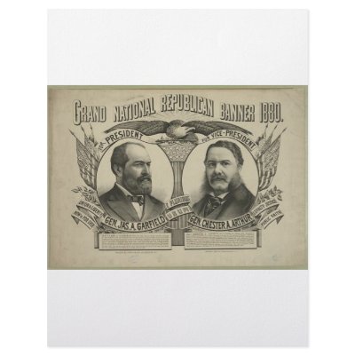 1880 Garfield - Arthur Letterhead by JustProducts