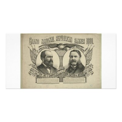1880 Garfield - Arthur Picture Card by JustProducts