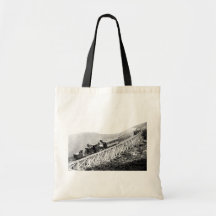1880 Passengers trains at work Tote Bag