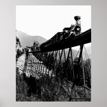 1880 Train at Crawford Notch, NH Poster