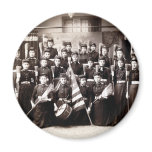 1880 Women Cadets Armed with Brooms magnets
