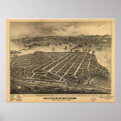 Computer Stores  Diego on Birds Eye View Panoramic Map Of San Diego  Ca  See My Zazzle Store
