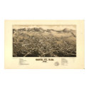 1882 Santa Fe, NM Birds Eye View Panoramic Map posters by PaperTimeMachine 1882 Santa Fe, NM Birds Eye View Panoramic Map posters