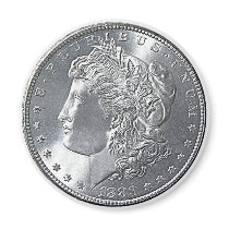1883 Morgan Silver Doller Sticker Refrigerator Magnets