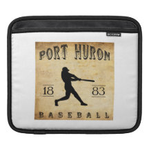 1883 Port Huron Michigan Baseball Sleeves For iPads