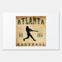 1884 Atlanta Georgia Baseball Signs
