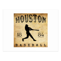 1884 Houston Texas Baseball Post Card