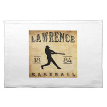 1884 Lawrence Massachusetts Baseball Place Mat