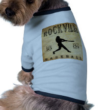 1884 Rockville Connecticut Baseball Doggie T-shirt