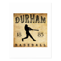 1885 Durham North Carolina Baseball Postcards