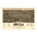 1885 Thomasville, GA Birds Eye View Panoramic Map posters by PaperTimeMachine 1885 Thomasville, GA Birds Eye View Panoramic Map posters