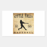 1886 Little Falls New York Baseball Rectangle Sticker