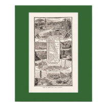 1886 SF Bay Area Map posters