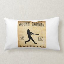 1887 Mount Carmel Pennsylvania Baseball Pillows