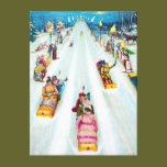 1887 Star Toboggan Advertisement canvas prints