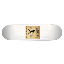 1889 Lansing Michigan Baseball Skateboards