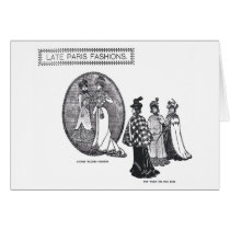 1890 Autumn Fashions from Paris Card by Jakestuff 1890 Autumn Fashions from Paris Card