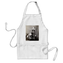 1890 Boy and his American Staffordshire Terrier Aprons