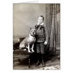 1890 Boy and his American Staffordshire Terrier Cards