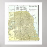 1891 Map of San Francisco - Poster