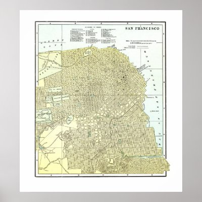 1891 Map of San Francisco - Poster by shaughey