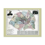 1891 Map of Washington City & Surrounding Country Post Cards