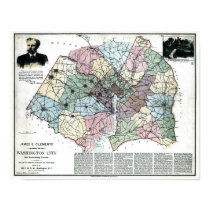 1891 Map of Washington City & Surrounding Country posters by ZephyrusBooks 1891 Map of Washington City & Surrounding Country posters