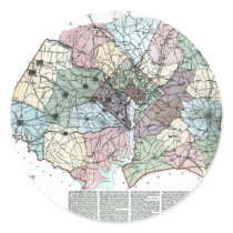 1891 Map of Washington City & Surrounding Country stickers by ZephyrusBooks 1891 Map of Washington City & Surrounding Country stickers