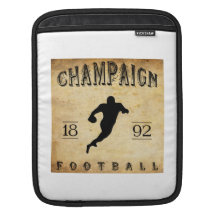 1892 Champaign Illinois Football Sleeve For iPads