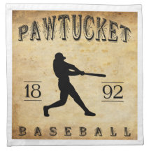 1892 Pawtucket Rhode Island Baseball Napkin