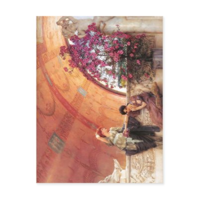 1893 Lawrence Alma-Tadema - Unconscious Rivals Alm Post Card by rahulbiswas