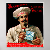 1895 Shredded Codfish Breakfast Print