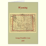 1895 Wyoming Map cards