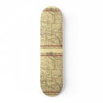 1895 Wyoming Map skateboards