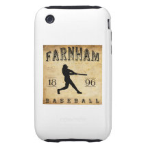 1896 Farnham Quebec Canada Baseball Tough iPhone 3 Cover