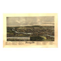 1896 Machias, ME Birds Eye View Panoramic Map posters by PaperTimeMachine 1896 Machias, ME Birds Eye View Panoramic Map posters