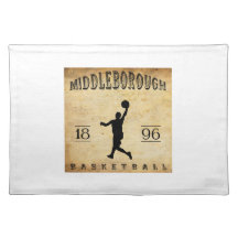 1896 Middleborough Massachusetts Basketball Place Mats