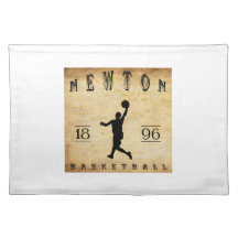 1896 Newton Massachusetts Basketball Place Mat